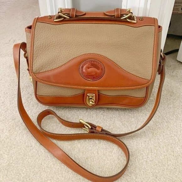 Dooney & Bourke Handbags - Dooney & Bourke Vintage Made in USA Leather Top Handle Carrier Shoulder Purse